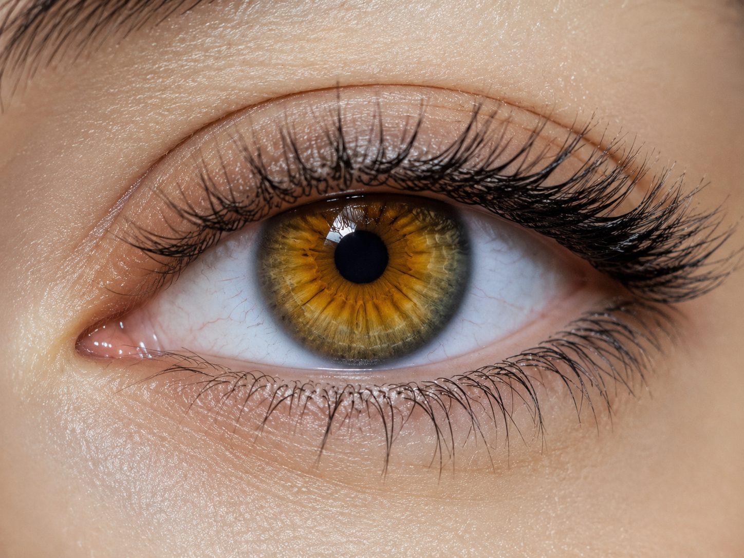 Detalle de maquillaje de ojos profesional